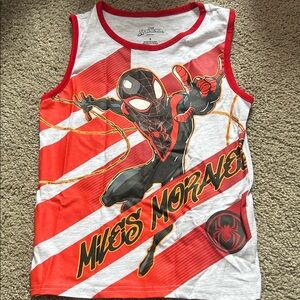 Marvel Miles Morales Kids Tank Top - Red & White